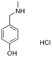4-[(メチルアミノ)メチル]フェノール塩酸塩 化学構造式