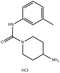 4-amino-N-(3-methylphenyl)piperidine-1-carboxamide hydrochloride Structure