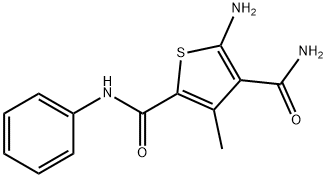 5-amino-3-methyl-N~2~-phenylthiophene-2,4-dicarboxamide Structure