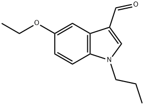 5-エトキシ-1-プロピル-1H-インドール-3-カルブアルデヒド 化学構造式
