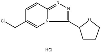 6-(chloromethyl)-3-tetrahydrofuran-2-yl[1,2,4]triazolo[4,3-a]pyridine hydrochloride Structure