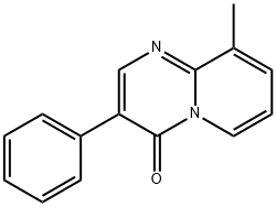 9-メチル-3-フェニル-4H-ピリド[1,2-A]ピリミジン-4-オン 化学構造式