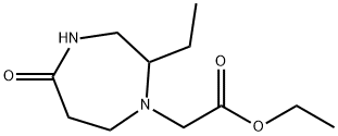 ethyl (2-ethyl-5-oxo-1,4-diazepan-1-yl)acetate Structure