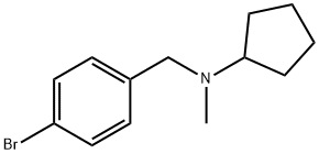 N-(4-bromobenzyl)-N-cyclopentyl-N-methylamine Structure