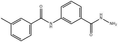 N-(3-(肼羰基)苯基)-3-甲基苯甲酰胺, 1071400-41-3, 结构式