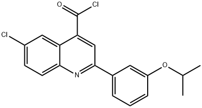 6-chloro-2-(3-isopropoxyphenyl)quinoline-4-carbonyl chloride|6-氯-2-(3-异丙氧芬基)喹啉-4-甲酰氯
