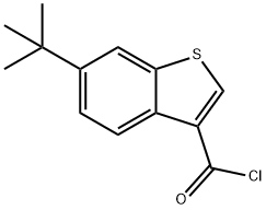6-tert-butyl-1-benzothiophene-3-carbonyl chloride Struktur