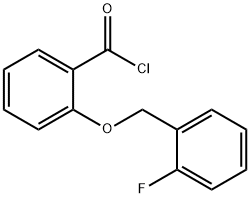2-[(2-fluorobenzyl)oxy]benzoyl chloride Structure