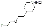 4-[2-(2-Fluoroethoxy)ethyl]piperidinehydrochloride Struktur