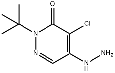 2-(tert-Butyl)-4-chloro-5-hydrazino-3(2H)-pyridazinone Structure