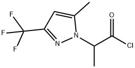 2-(5-Methyl-3-trifluoromethyl-pyrazol-1-yl)-propionyl chloride Structure