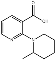 2-(2-Methyl-1-piperidinyl)nicotinic acid Structure