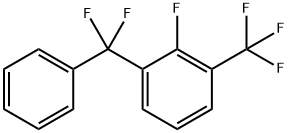1-(Difluorophenylmethyl)-2-fluoro-3-(trifluoromethyl)benzene Struktur