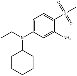 N1-Cyclohexyl-N1-ethyl-4-(methylsulfonyl)-1,3-benzenediamine Struktur