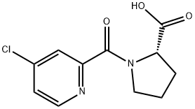 1-[(4-Chloro-2-pyridinyl)carbonyl]proline Structure