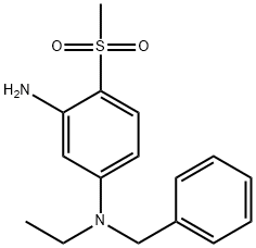 N1-Benzyl-N1-ethyl-4-(methylsulfonyl)-1,3-benzenediamine Struktur