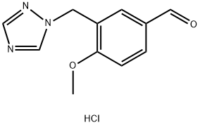 4-Methoxy-3-[1,2,4]triazol-1-ylmethyl-benzaldehyde hydrochloride|3-((1H-1,2,4-三唑-1-基)甲基)-4-甲氧基苯甲醛盐酸盐