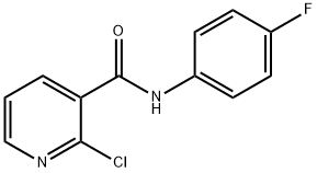 2-Chloro-N-(4-fluorophenyl)nicotinamide Struktur