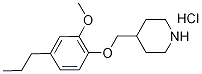 4-[(2-Methoxy-4-propylphenoxy)methyl]piperidinehydrochloride Structure