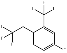 4-Fluoro-1-(2,2,2-trifluoroethyl)-2-(trifluoromethyl)benzene Structure