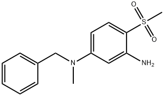 N1-Benzyl-N1-methyl-4-(methylsulfonyl)-1,3-benzenediamine Struktur