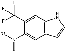 5-Nitro-6-(trifluoromethyl)-1H-indole Structure