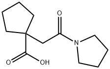 1-(2-Oxo-2-pyrrolidin-1-yl-ethyl)-cyclopentanecarboxylic acid Structure