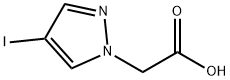 1H-pyrazole-1-acetic acid, 4-iodo- Struktur