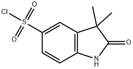 3,3-二甲基-2-氧代-2,3-二氢-1H-吲哚-5-磺酰氯, 131880-56-3, 结构式