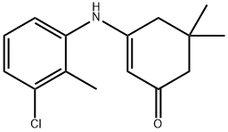 2-cyclohexen-1-one, 3-[(3-chloro-2-methylphenyl)amino]-5,5|3-[(3-氯-2-甲基苯基)氨基]-5,5-二甲基-1-环己-2-烯酮