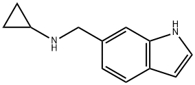 cyclopropyl(1H-indol-6-ylmethyl)amine 化学構造式