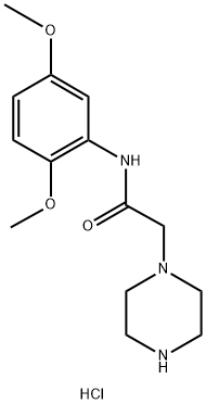 N-(2,5-二甲氧苯基)-2-哌嗪-1-基乙酰胺二盐酸盐, 1257855-14-3, 结构式