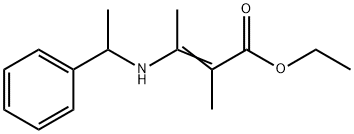 (E)-2-Methyl-3-(1-phenyl-ethylamino)-but-2-enoic acid ethyl ester Structure