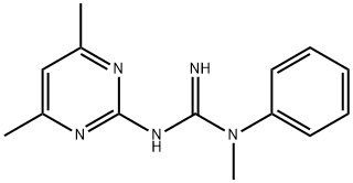 N'-(4,6-Dimethylpyrimidin-2-yl)-N-methyl-N-phenylguanidine Structure
