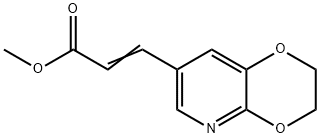 (E)-Methyl 3-(2,3-dihydro-[1,4]dioxino-[2,3-b]pyridin-7-yl)acrylate 结构式