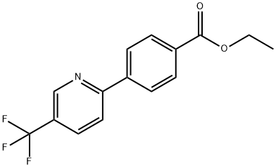 4-(5-Trifluoromethyl-pyridin-2-yl)-benzoic acid ethyl ester Structure