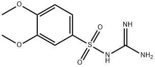 N-[氨基(亚氨基)甲基]-3,4-二甲氧基苯磺酰胺 结构式