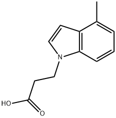 3-(4-Methyl-1H-indol-1-yl)propanoic acid Structure
