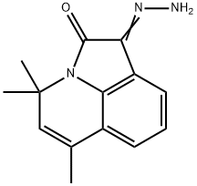 (1E)-4,4,6-Trimethyl-4H-pyrrolo[3,2,1-ij]-quinoline-1,2-dione 1-hydrazone Structure