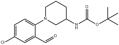 tert-Butyl N-[1-(4-chloro-2-formylphenyl)-3-piperidinyl]carbamate|