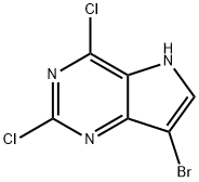 7-Bromo-2,4-dichloro-5H-pyrrolo[3,2-d]pyrimidine Structure