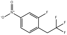 2-Fluoro-4-nitro-1-(2,2,2-trifluoroethyl)benzene 结构式