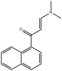 (E)-3-二甲基氨基-1-萘-1-基-丙-2-烯-1-酮 结构式