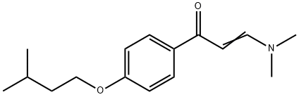 (2E)-3-(Dimethylamino)-1-[4-(3-methylbutoxy)-phenyl]prop-2-en-1-one Structure