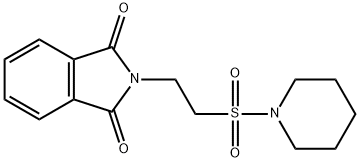 2-[2-(Piperidin-1-ylsulfonyl)ethyl]-1H-isoindole-1,3(2H)-dione Structure