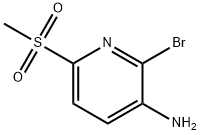 2-Bromo-6-methanesulfonylpyridin-3-amine Structure