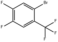 2-ブロモ-4,5-ジフルオロベンゾトリフルオリド 化学構造式