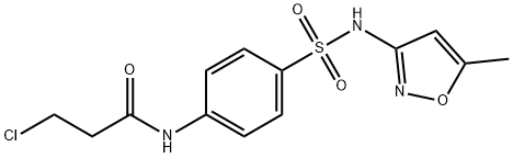 3-Chloro-N-(4-{[(5-methylisoxazol-3-yl)-amino]sulfonyl}phenyl)propanamide Structure