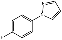 1-(4-フルオロフェニル)ピラゾール 化学構造式