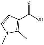 1,2-二甲基-1H-吡咯-3-羧酸,89776-57-8,结构式